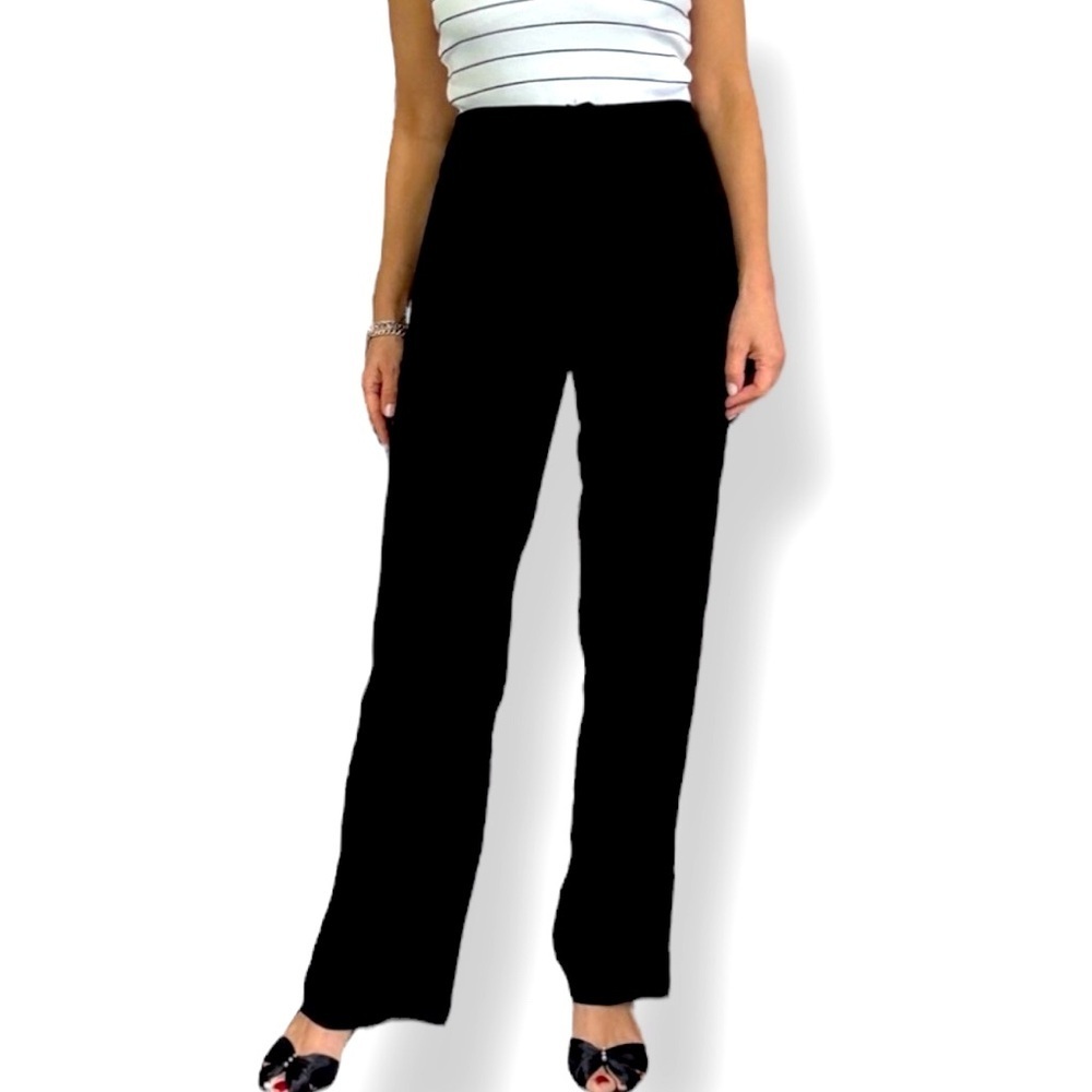 Rag & Bone Women’s High Rise Pintuck Black Trousers